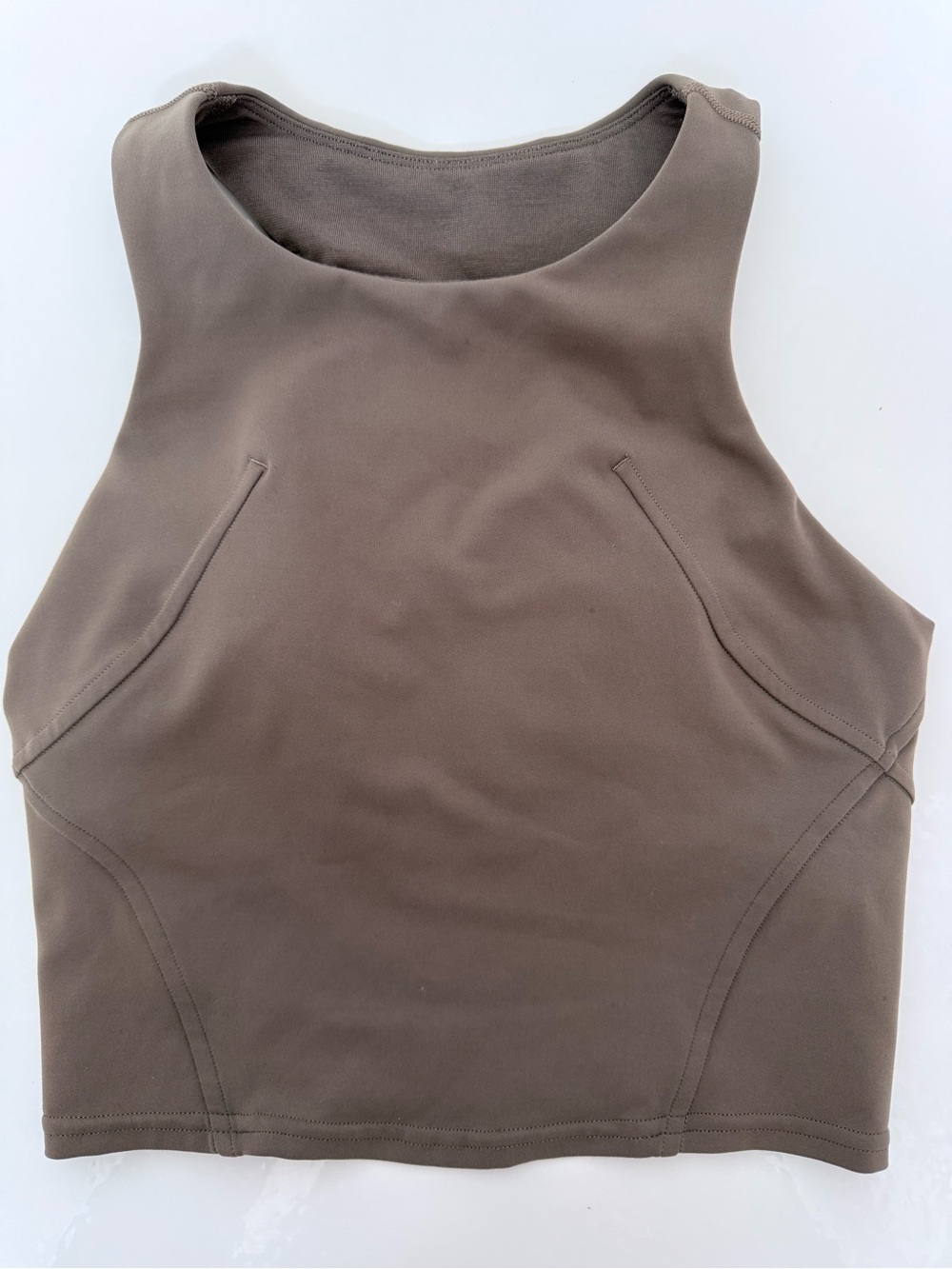 Lululemon Align Tank Olive Green Size 2 Built-In Bra Cropped Yoga Top Nulu